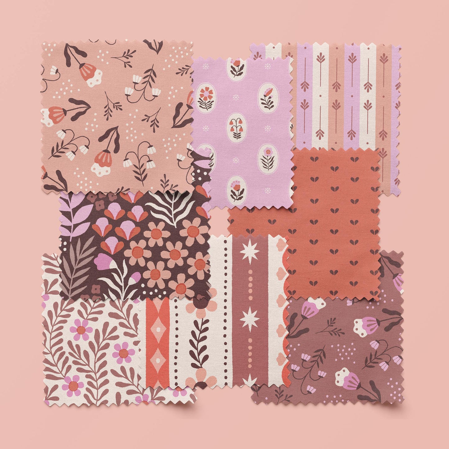 **PREORDER** Stripple in BUBBLEGUM - Cottage Blooms | Cloud9 Fabrics