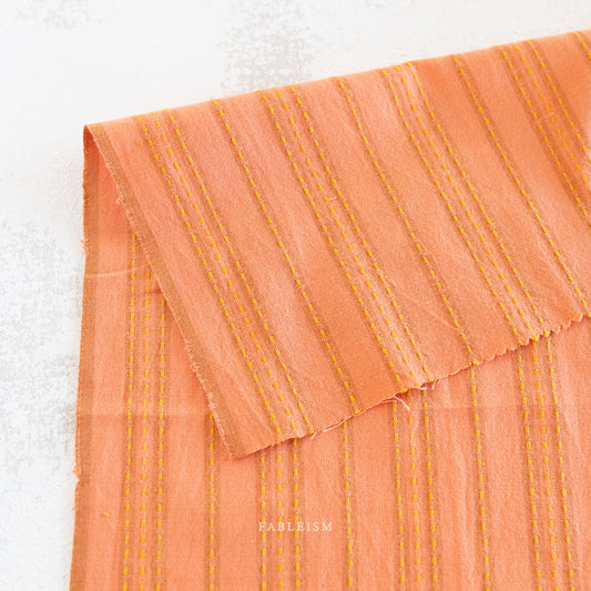 Stitch Stripe in GINGER | Lucky Loom