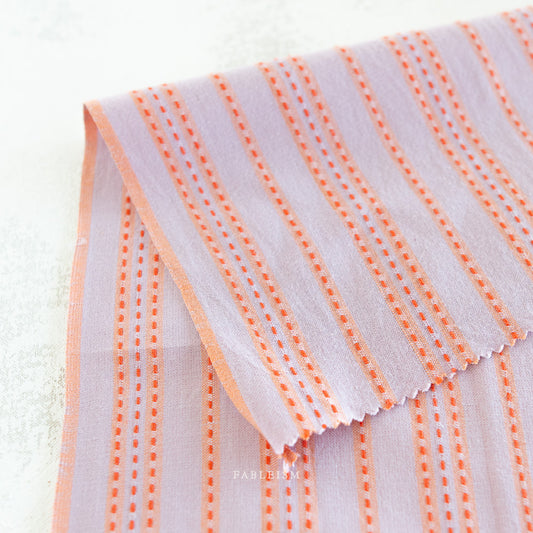 Stitch Stripe in LAVENDER | Lucky Loom