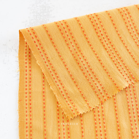 Stitch Stripe in TUMERIC | Lucky Loom
