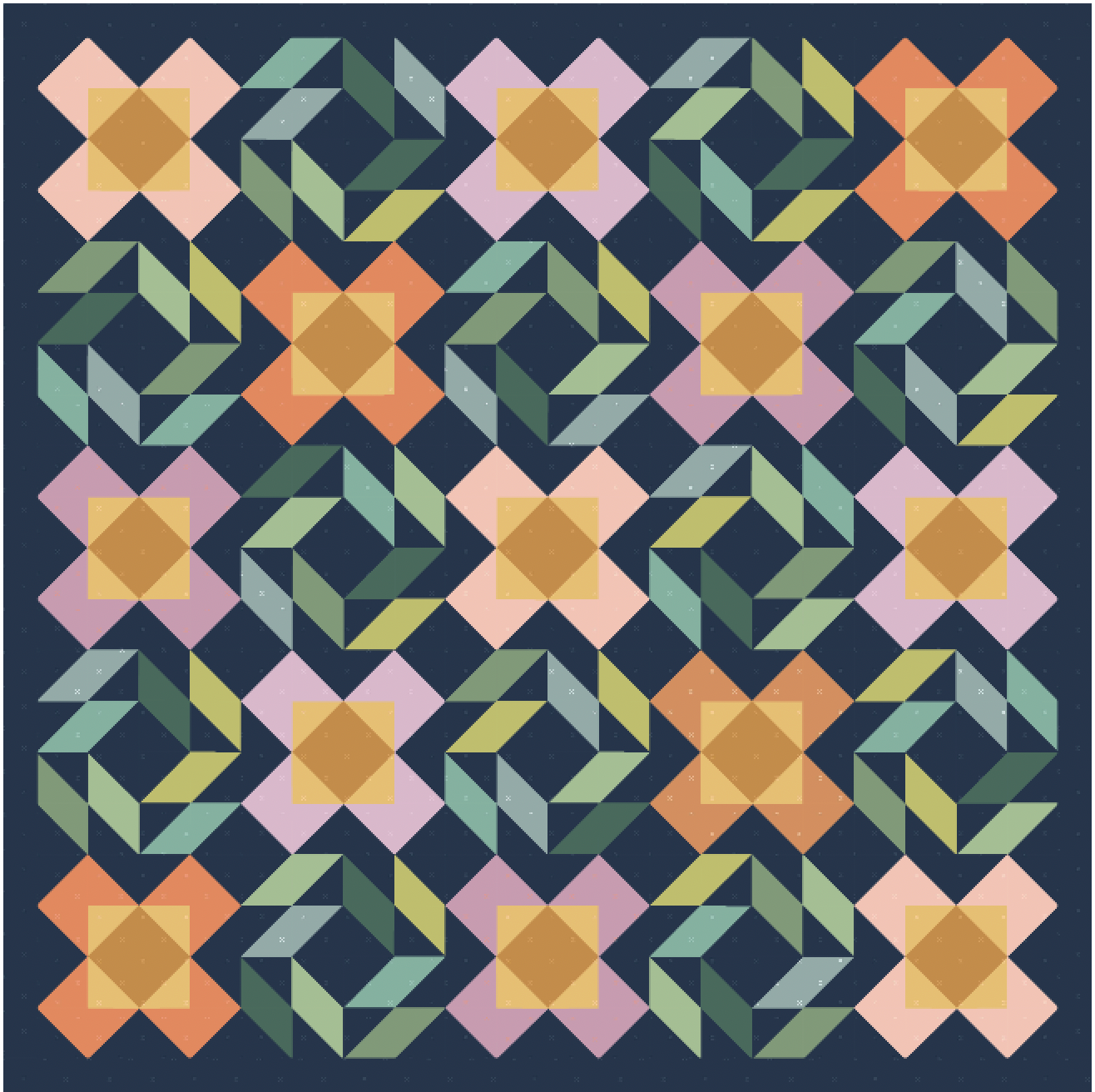 Tower Hill Quilt Kit - Throw