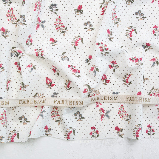 ** PREORDER ** Dottie Floral in CREAM - Indian Block Prints: Cottage | Fableism