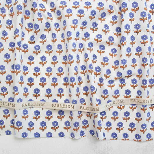 ** PREORDER ** Flowerling in VIOLET - Indian Block Prints: Cottage | Fableism