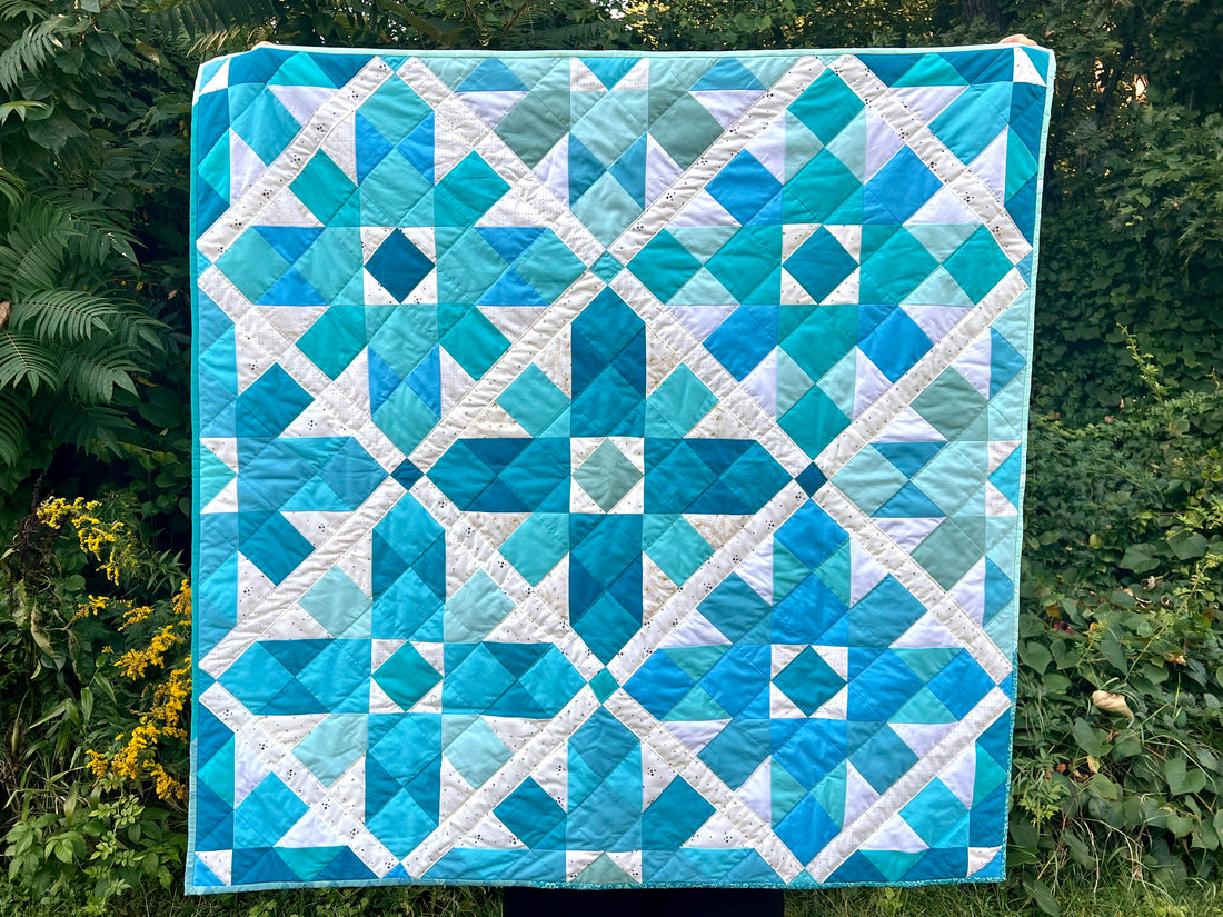 Easthampton Quilt Pattern in the multi-color version