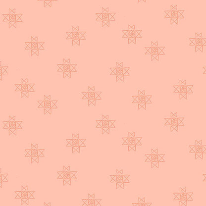 Ohio Star in CORAL | Petals and Stitches