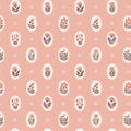 Close-up of Vera in Dusty Rose organic cotton fabric by Cloud9 Fabrics, showcasing a vintage-inspired floral print with delicate wildflowers in muted rose, terracotta, and sage green tones on a soft neutral background