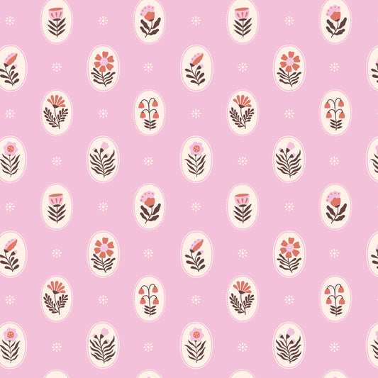 **PREORDER** Vera in BUBBLEGUM - Cottage Blooms | Cloud9 Fabrics