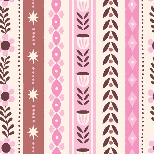 **PREORDER** Arbor in IVORY/BUBBLEGUM - Cottage Blooms | Cloud9 Fabrics