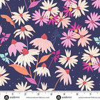 Echinacea in NAVY | Petals and Stitches