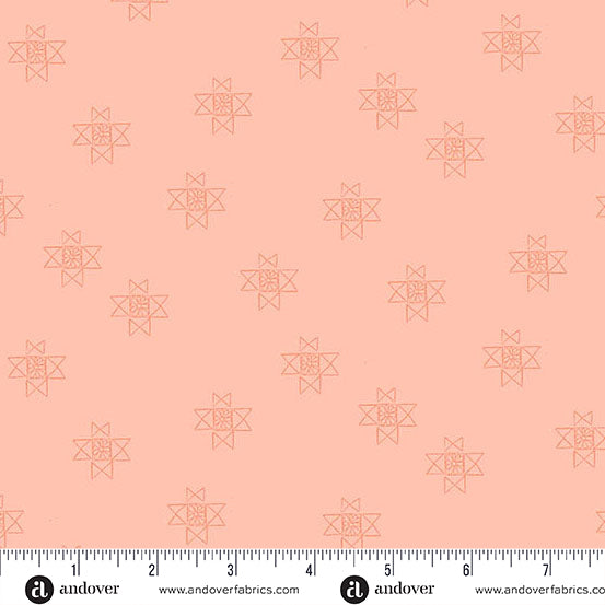 Ohio Star in CORAL | Petals and Stitches