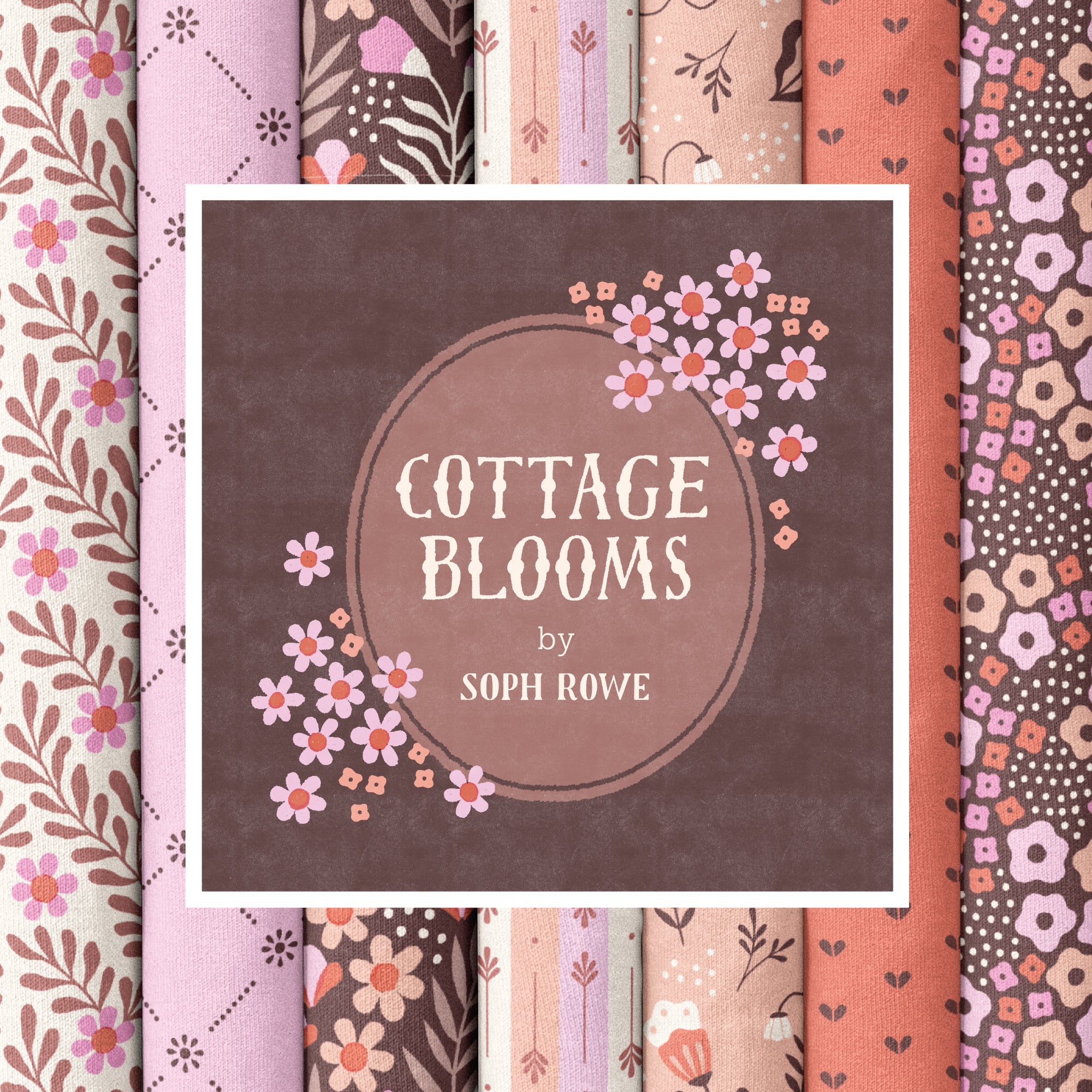 Vera in BUBBLEGUM - Cottage Blooms | Cloud9 Fabrics