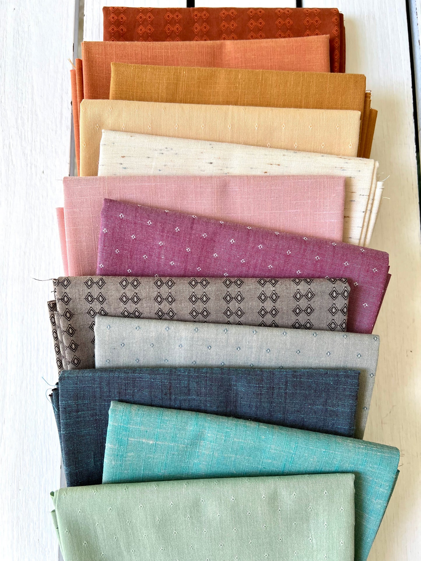 Dots In HONEYSUCKLE - Wildflower Wovens by Suzy Quilts | AGF