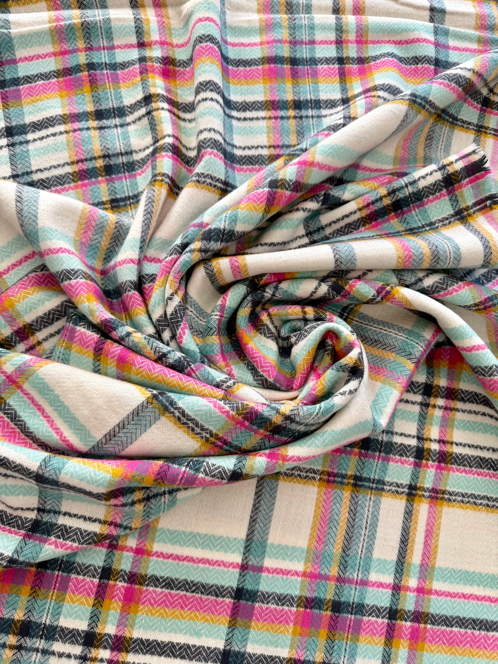 Sketch Plaid Tealberry - Highlands Woven FLANNEL | AGF