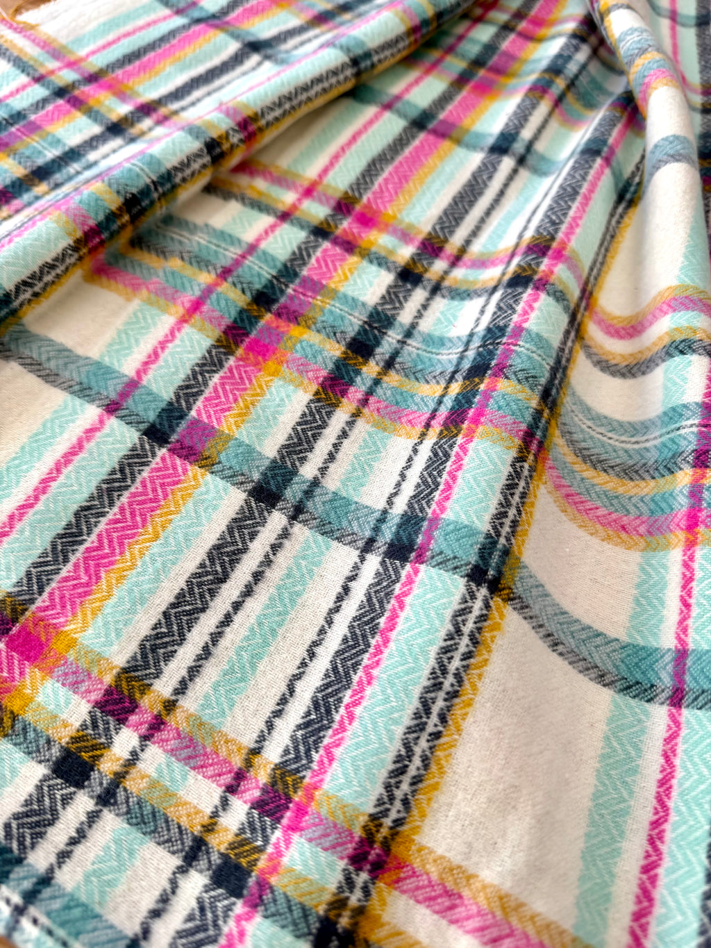 Sketch Plaid Tealberry - Highlands Woven FLANNEL | AGF