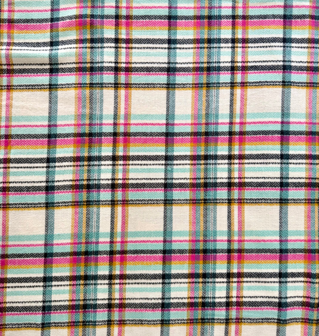 Sketch Plaid Tealberry - Highlands Woven FLANNEL | AGF