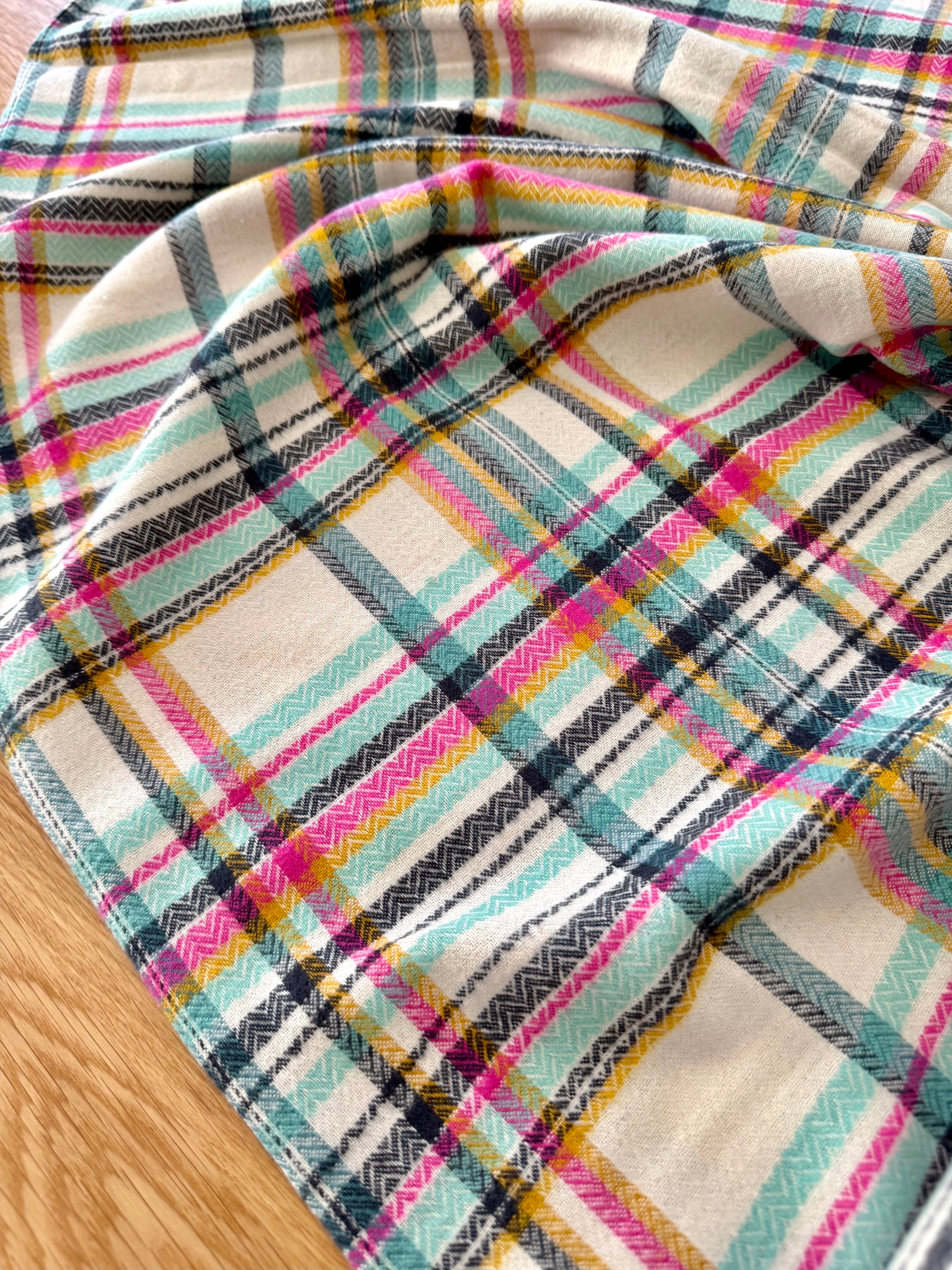 Sketch Plaid Tealberry - Highlands Woven FLANNEL | AGF