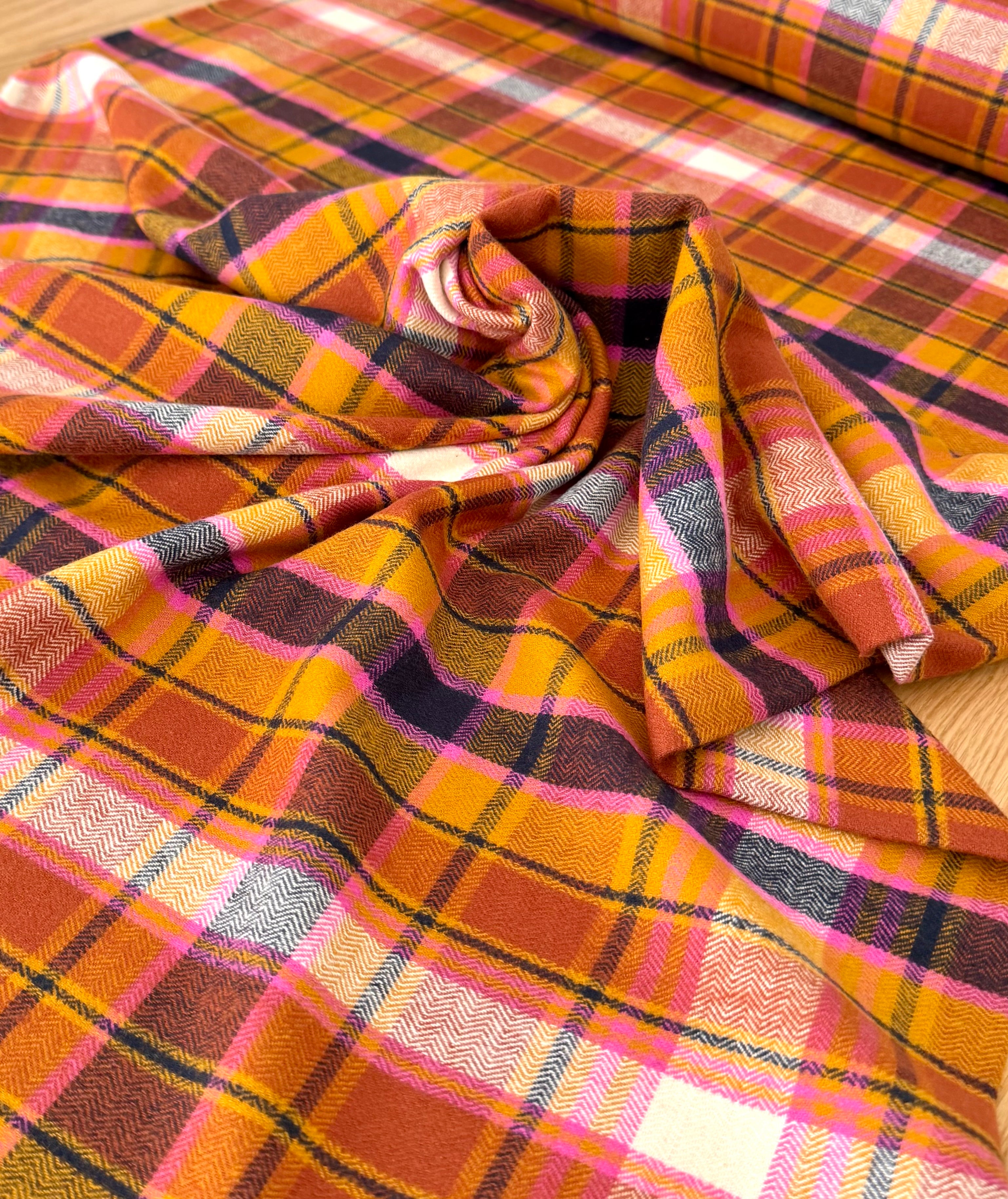 Chevron Plaid Toffee - Highlands Woven FLANNEL | AGF