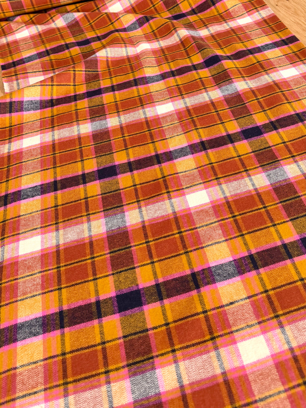 Chevron Plaid Toffee - Highlands Woven FLANNEL | AGF