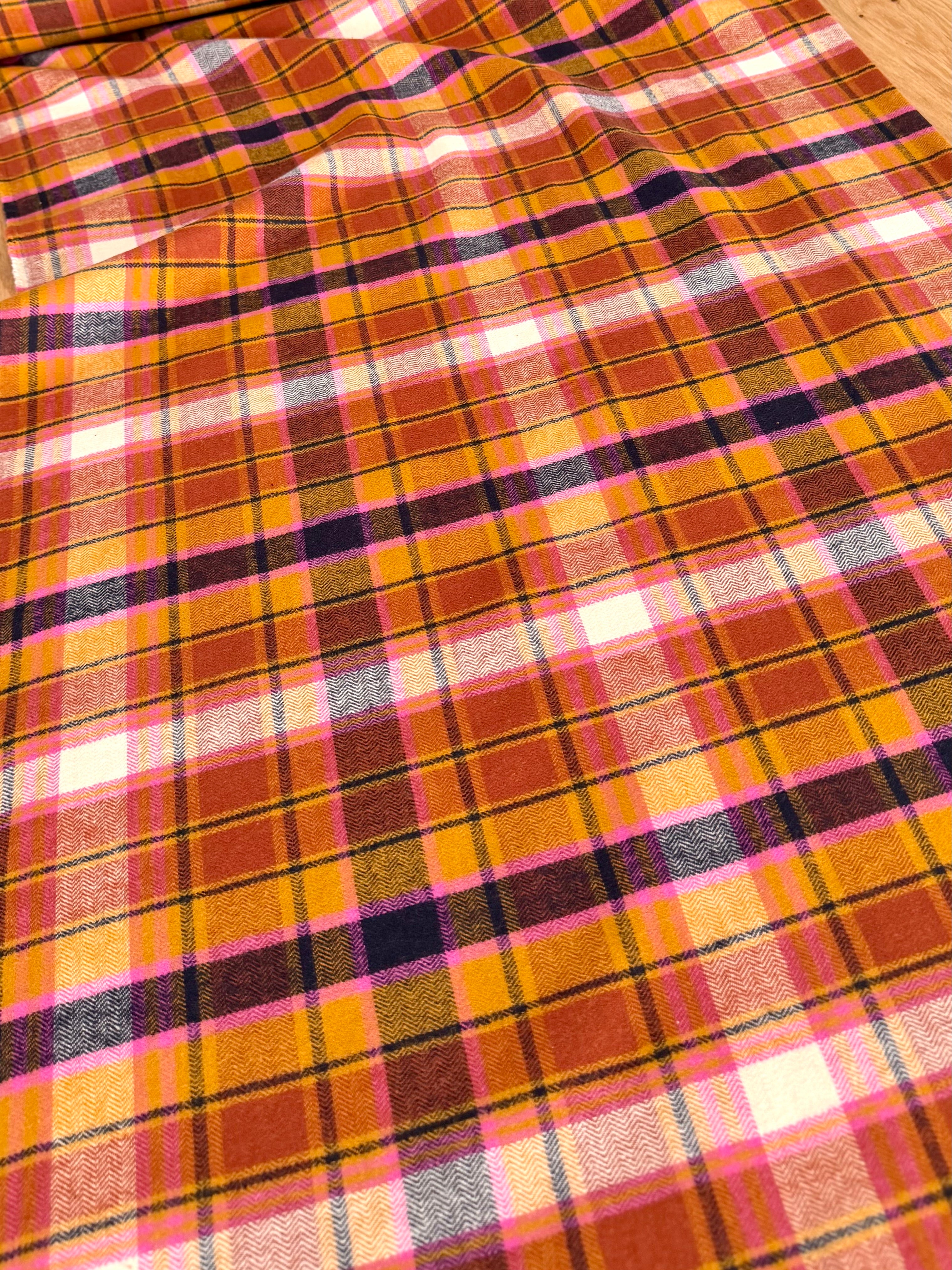 Chevron Plaid Toffee - Highlands Woven FLANNEL | AGF