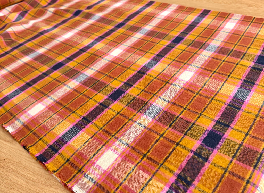 Chevron Plaid Toffee - Highlands Woven FLANNEL | AGF