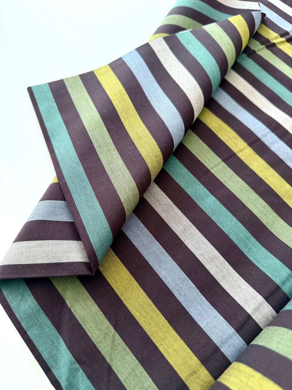 Stripe in Veggie - Picnic Wovens by Suzy Quilts | Art Gallery Fabrics
