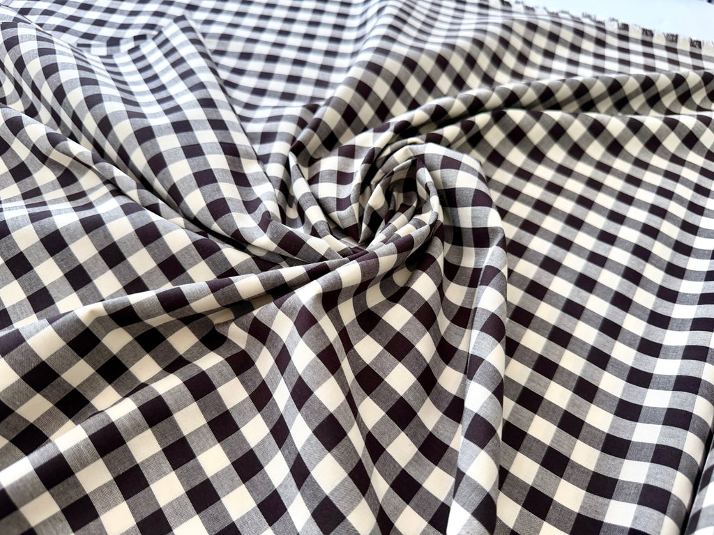 Gingham in Licorice - Picnic Wovens by Suzy Quilts | Art Gallery Fabrics