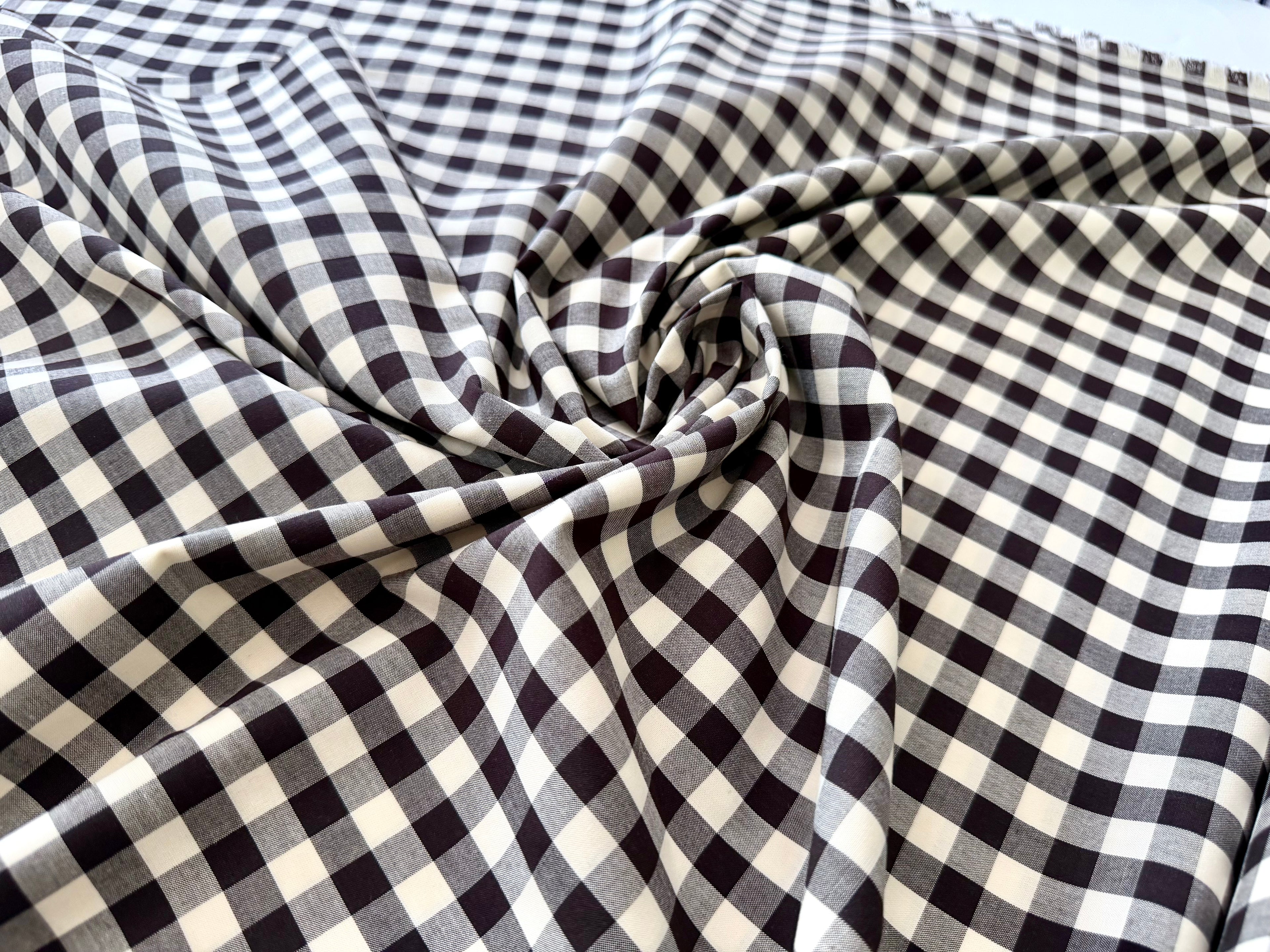 Gingham in Licorice - Picnic Wovens by Suzy Quilts | Art Gallery Fabrics