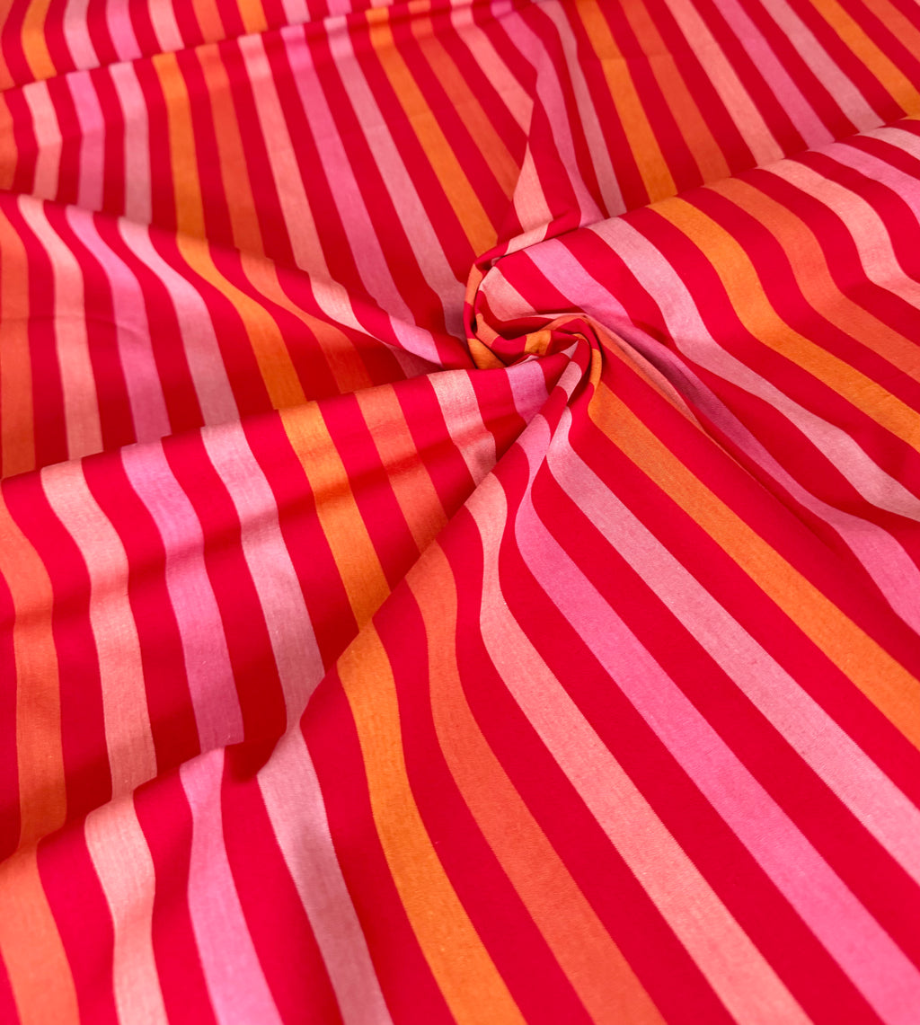 Stripe in Fruit Salad - Picnic Wovens by Suzy Quilts | Art Gallery Fabrics