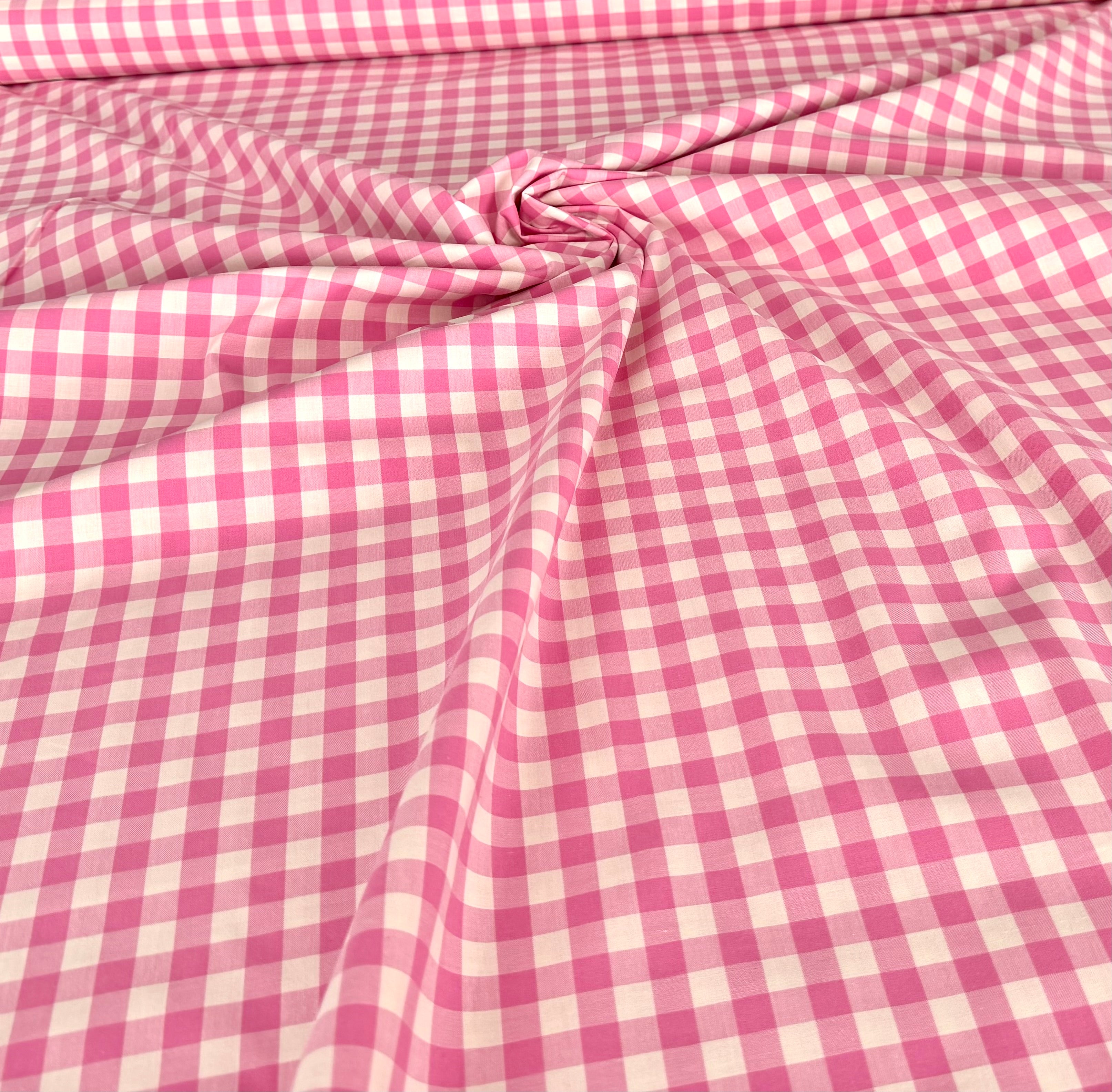 Gingham in Bubblegum - Picnic Wovens by Suzy Quilts | Art Gallery Fabrics