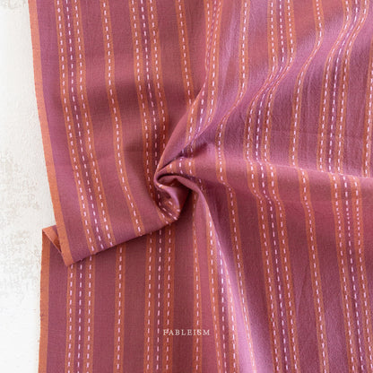 Stitch Stripe in BLACKBERRY | Lucky Loom