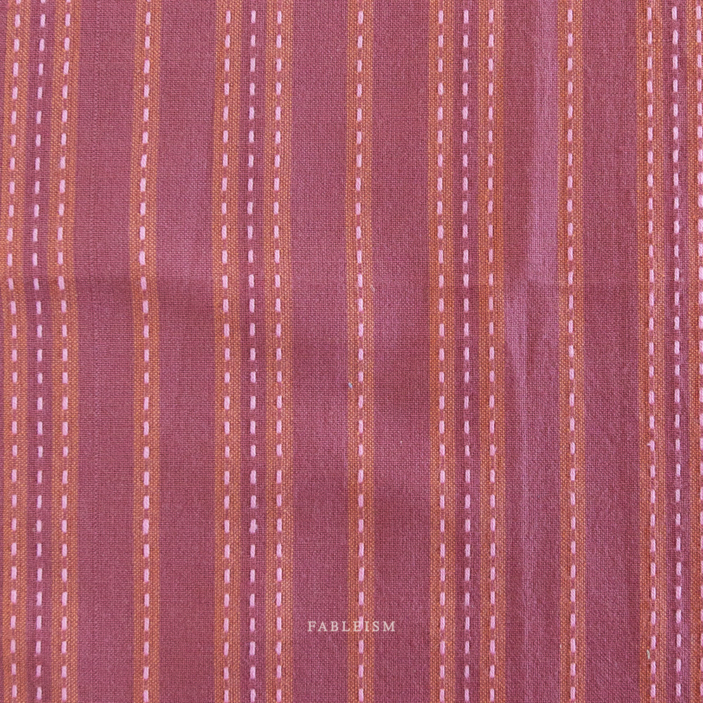 Stitch Stripe in BLACKBERRY | Lucky Loom