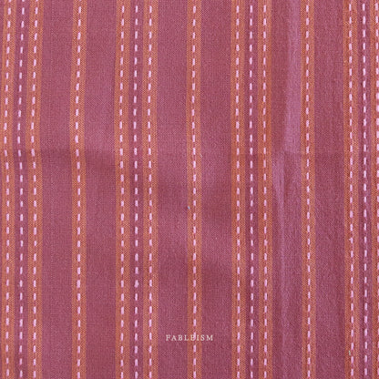Stitch Stripe in BLACKBERRY | Lucky Loom