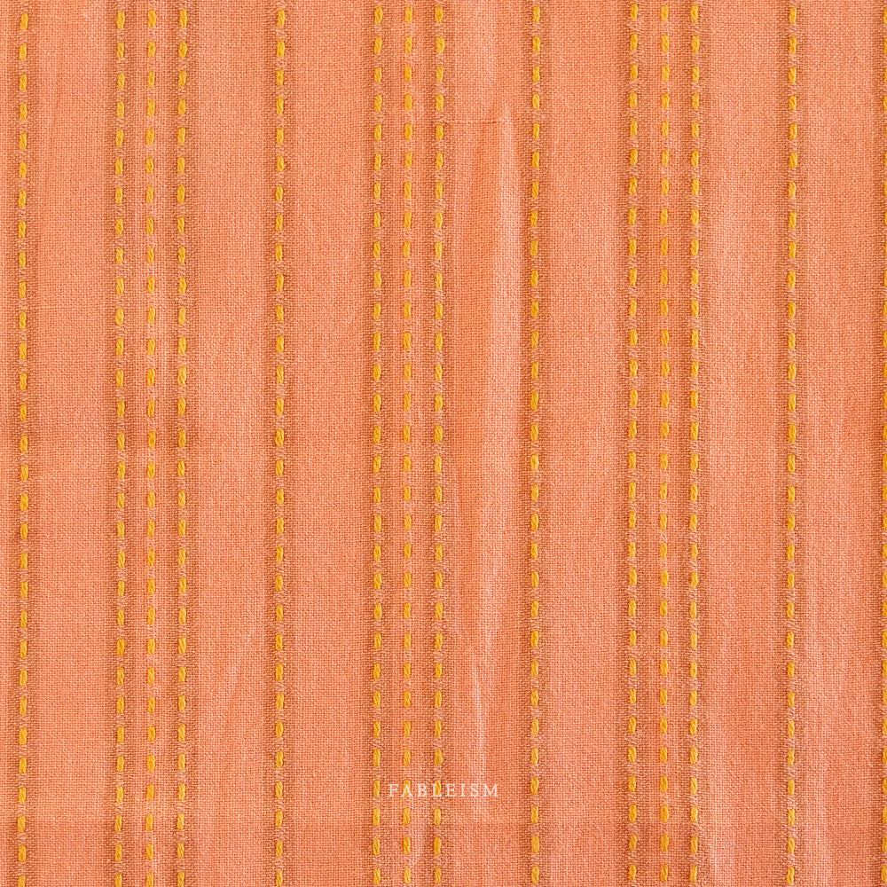Stitch Stripe in GINGER | Lucky Loom
