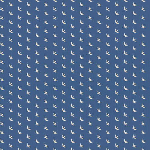 **PREORDER**  Birds in Blue Jay - Picnic Wovens by Suzy Quilts | Art Gallery Fabrics