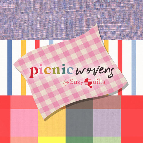 **PREORDER**  Windows in Dew - Picnic Wovens by Suzy Quilts | Art Gallery Fabrics