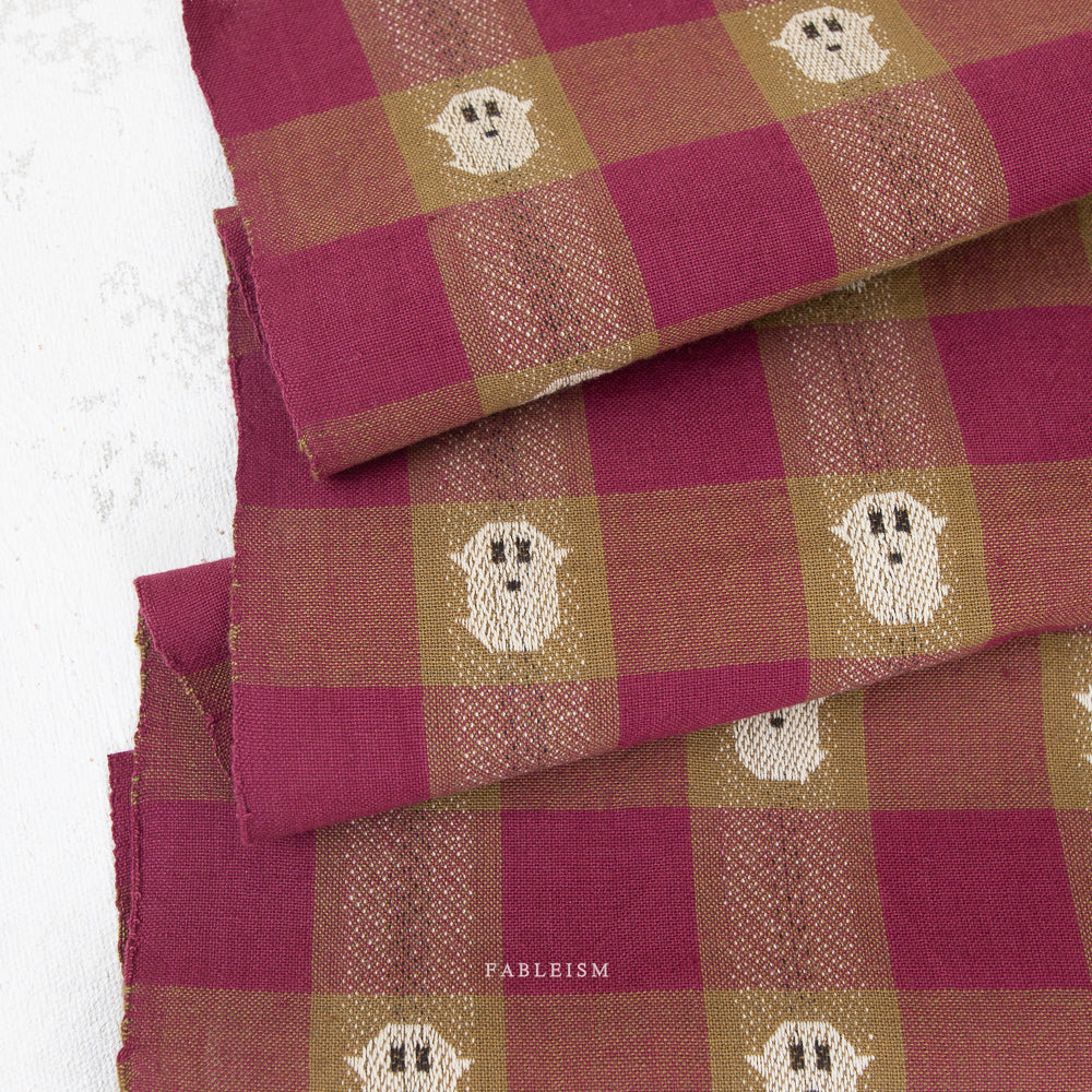 ** PREORDER **  Ghostie Gingham in Berry - Shadow Hill | Fableism