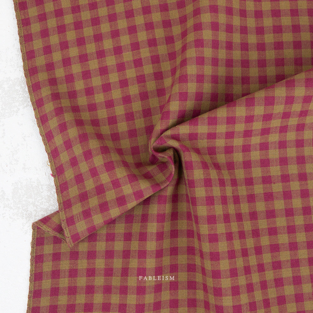 ** PREORDER **  Quarter Inch Gingham in Berry - Shadow Hill | Fableism