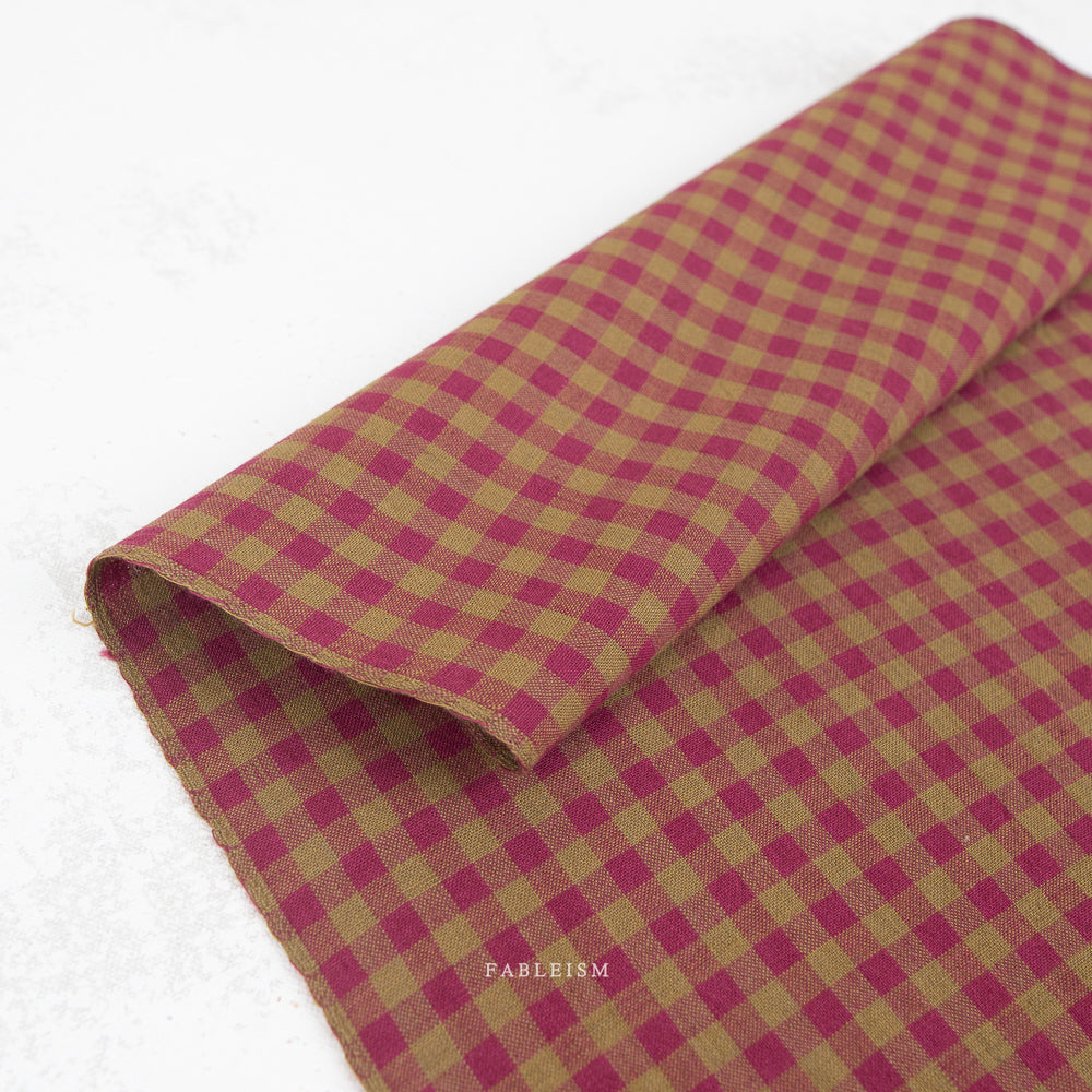 ** PREORDER **  Quarter Inch Gingham in Berry - Shadow Hill | Fableism
