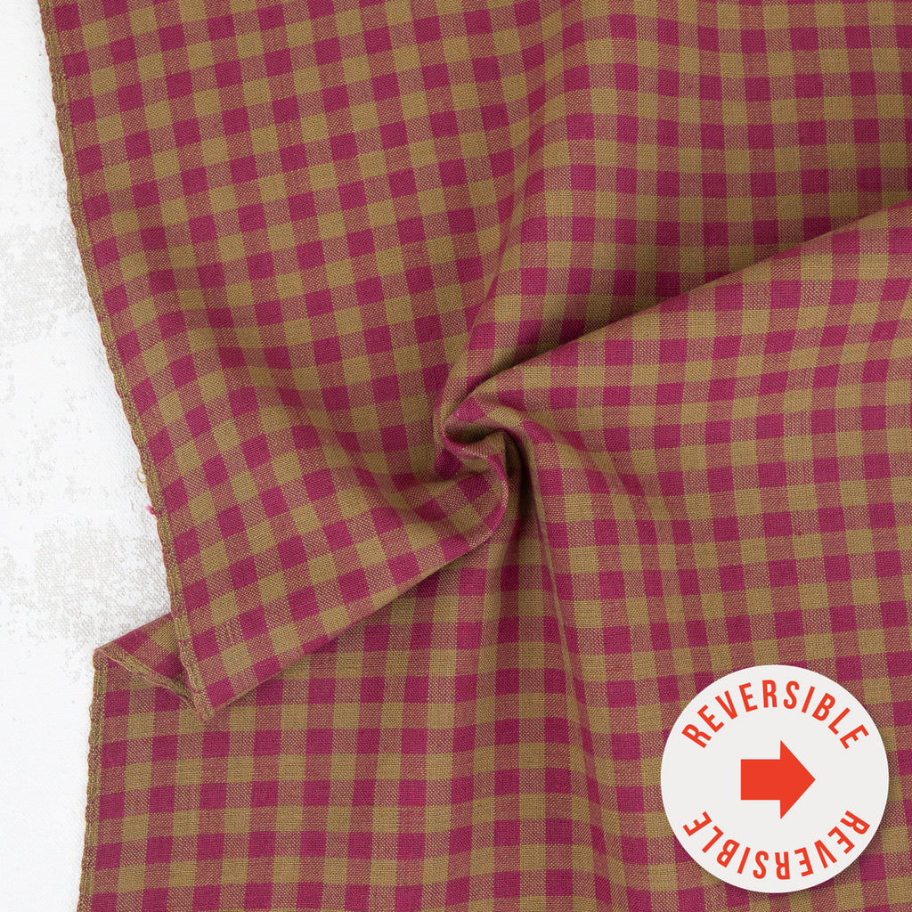 ** PREORDER **  Quarter Inch Gingham in Berry - Shadow Hill | Fableism