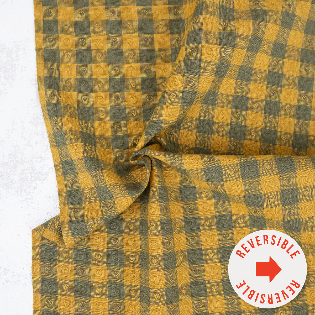 ** PREORDER **  Gingham Hearts in Moss - Shadow Hill | Fableism