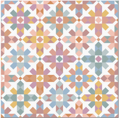 Throw size Easthampton quilt in Sprout Wovens by Fableism