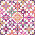 Throw size Easthampton quilt in Wandering by Stephanie Organes for Andover Fabrics