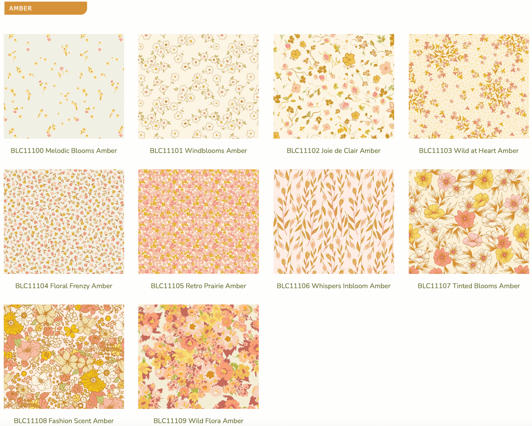 AMBER - Bloomcore Fat Quarter Bundle | AGF