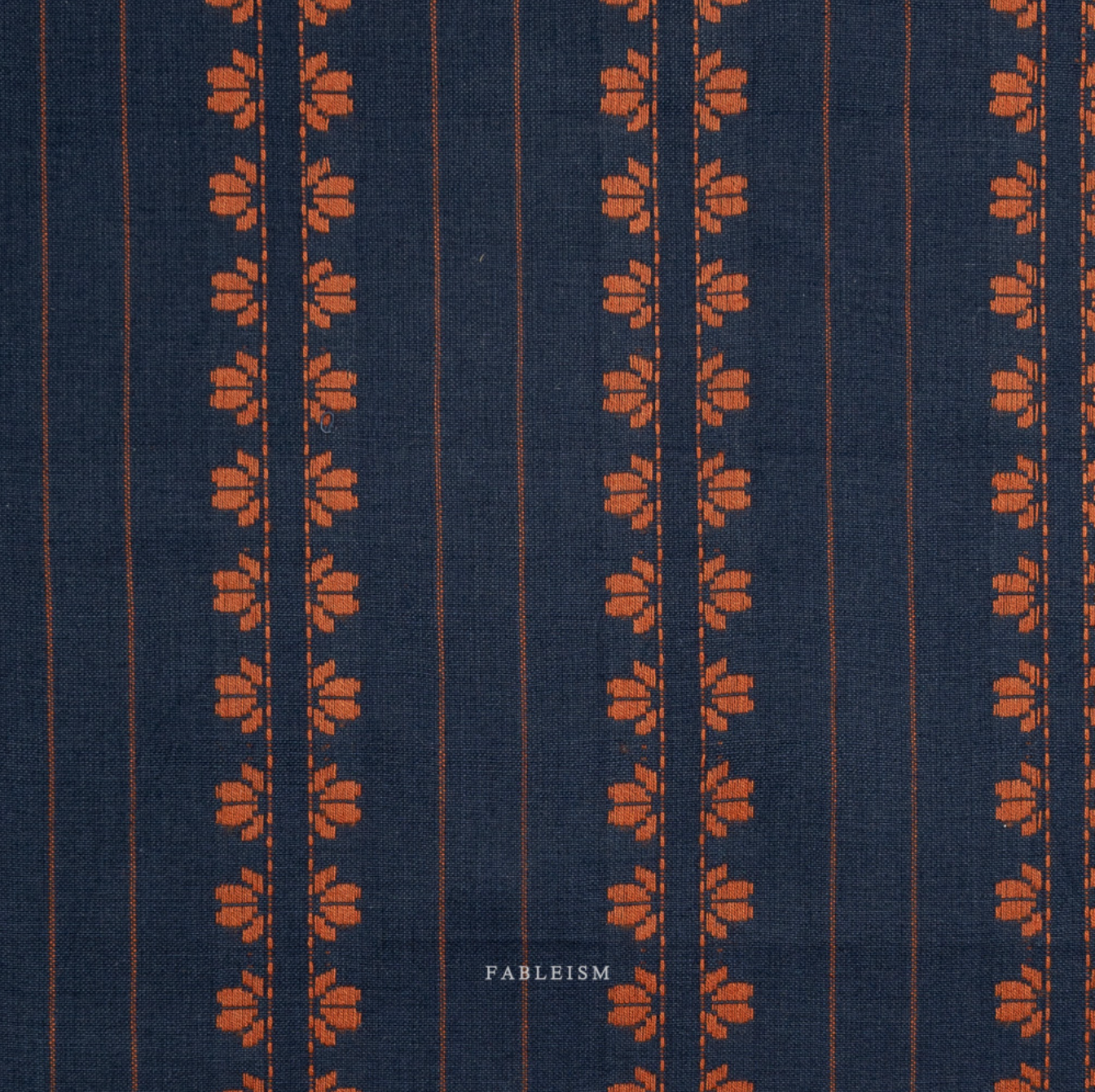 ** PREORDER **  Deco Stripe in Navy/Spice - Fine and Dandy Collection by Fableism Supply Co