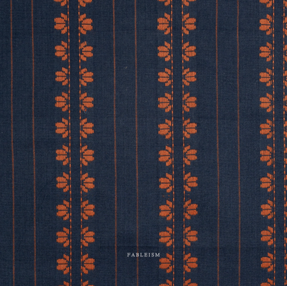 ** PREORDER **  Deco Stripe in Navy/Spice - Fine and Dandy Collection by Fableism Supply Co