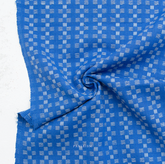 ** PREORDER **  Basket Weave in Bright Blue - Fine and Dandy Collection by Fableism Supply Co