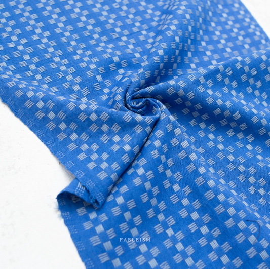 ** PREORDER **  Basket Weave in Bright Blue - Fine and Dandy Collection by Fableism Supply Co