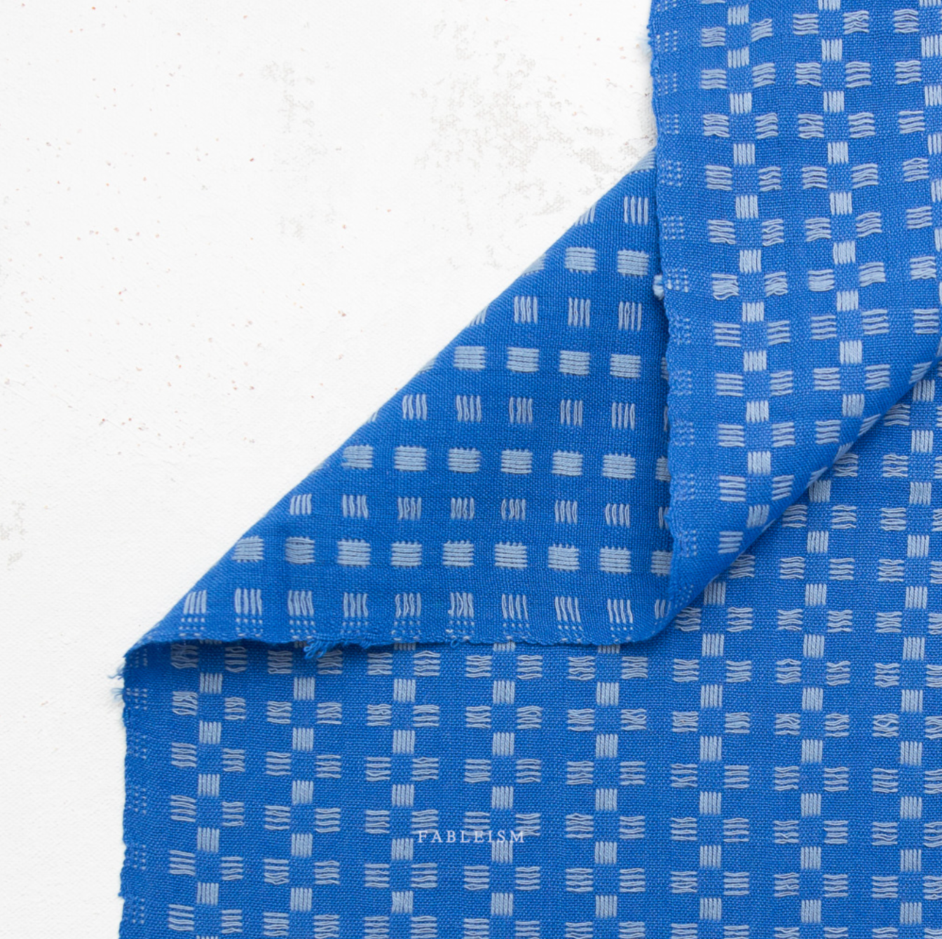 ** PREORDER **  Basket Weave in Bright Blue - Fine and Dandy Collection by Fableism Supply Co