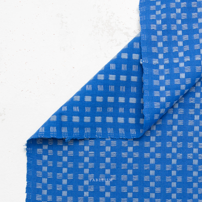 ** PREORDER **  Basket Weave in Bright Blue - Fine and Dandy Collection by Fableism Supply Co