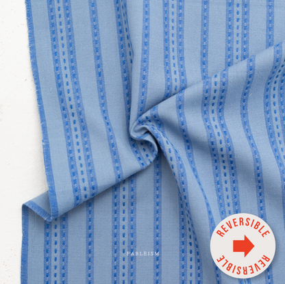 ** PREORDER **  Stitch Stripe in Blue - Fine and Dandy Collection by Fableism Supply Co